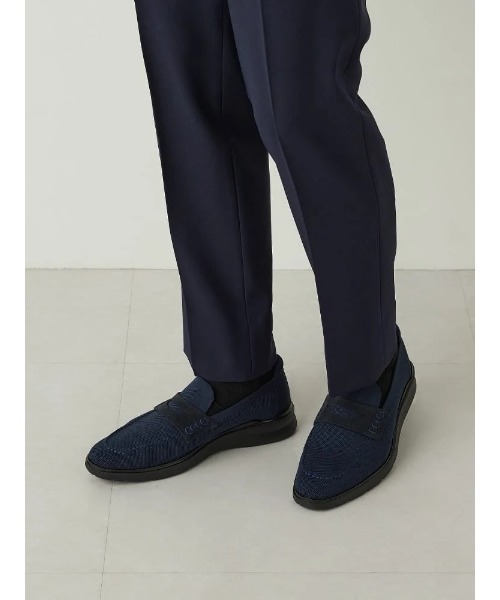 Perfect Suit FActory（パーフェクトスーツファクトリー）の「【撥水/ドライ】TOKYO RUN　ニットローファー（ドレスシューズ・メンズ・ネイビー/ブラック/ベージュ・S/M/L）」の11枚目の写真
