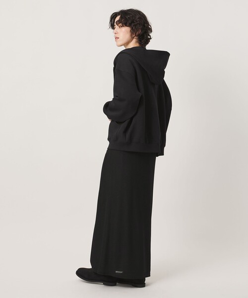 MARW UNITED ARROWS(マルゥ ユナイテッドアローズ)の「<MARW UNITED ARROWS>ダンボール ジップ フーディー(カーディガン/ボレロ・レディース・ブラック/グレー系・FREE)」の4枚目の写真