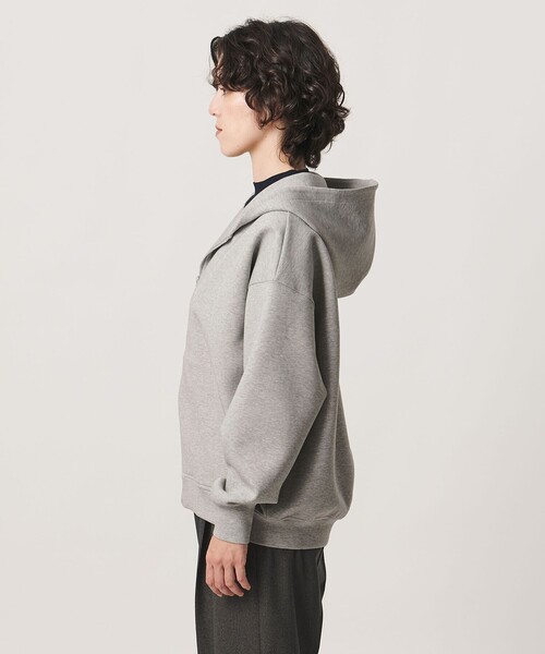MARW UNITED ARROWS(マルゥ ユナイテッドアローズ)の「<MARW UNITED ARROWS>ダンボール ジップ フーディー(カーディガン/ボレロ・レディース・ブラック/グレー系・FREE)」の6枚目の写真