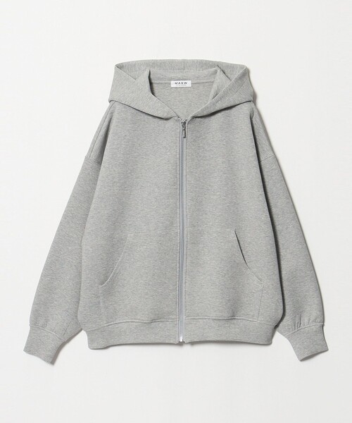 MARW UNITED ARROWS(マルゥ ユナイテッドアローズ)の「<MARW UNITED ARROWS>ダンボール ジップ フーディー(カーディガン/ボレロ・レディース・ブラック/グレー系・FREE)」の8枚目の写真