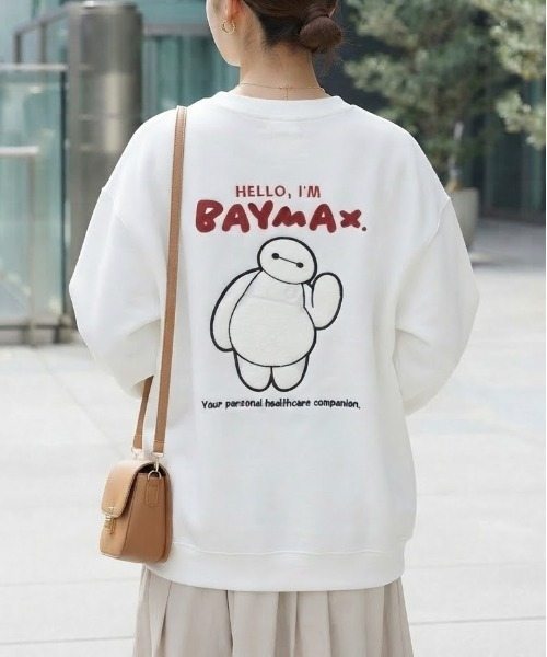 Disney(ディズニー)の「【DISNEY/ディズニー】ミッキーマウス・ベイマックス サガラ刺繍 クルーネックスウェット(裏起毛) ユニセックス(スウェット・レディース・オフホワイト/ブラック/グレイッシュベージュ/スミクロ・LARGE/MEDIUM)」の19枚目の写真