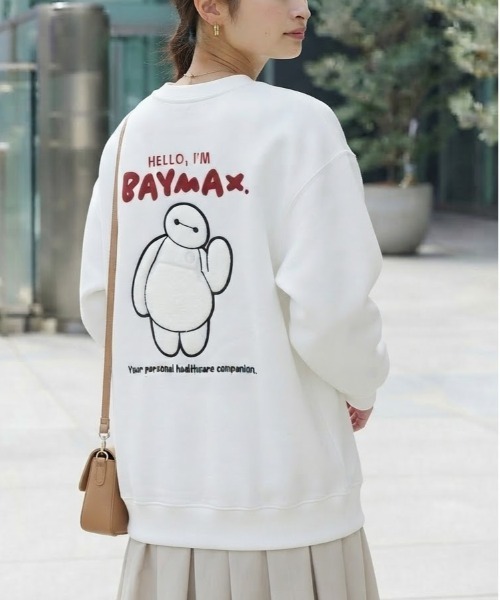 Disney(ディズニー)の「【DISNEY/ディズニー】ミッキーマウス・ベイマックス サガラ刺繍 クルーネックスウェット(裏起毛) ユニセックス(スウェット・レディース・オフホワイト/ブラック/グレイッシュベージュ/スミクロ・LARGE/MEDIUM)」の21枚目の写真