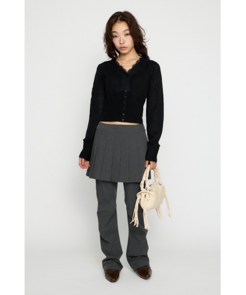 LAGUA GEM(ラグアジェム)の「FRONT LACE WAIST RIB ニット(ニット/セーター・レディース・ミント/ブラック/オフホワイト・FREE)」の20枚目の写真
