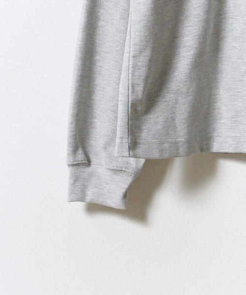 THOUSAND MILE(サウザンドマイル)の「THOUSAND MILE/サウザンドマイル LONG SLEEVE T-SHIRT TM LOGO ロンT フロントプリント ブランドロゴ 刺繍 ドロップショルダー アウトドア 2026秋冬 秋服(Tシャツ/カットソー・メンズ・ホワイト/ブラック/グレー・M/L/XL/XS)」の4枚目の写真