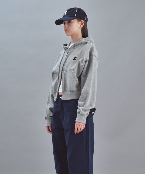 Rest&Recreation(レストアンドレクリエーション)の「STITCH CROPPED HOOD ZIP-UP - GREY(パーカー・メンズ・その他・ONE)」の2枚目の写真
