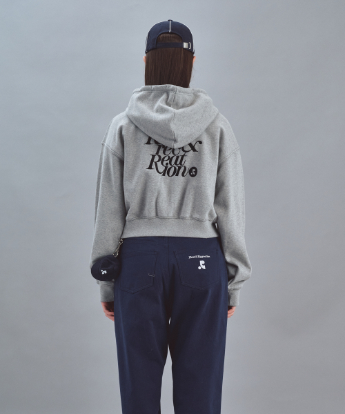 Rest&Recreation(レストアンドレクリエーション)の「STITCH CROPPED HOOD ZIP-UP - GREY(パーカー・メンズ・その他・ONE)」の3枚目の写真