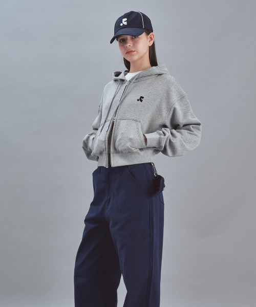 Rest&Recreation(レストアンドレクリエーション)の「STITCH CROPPED HOOD ZIP-UP - GREY(パーカー・メンズ・その他・ONE)」の4枚目の写真