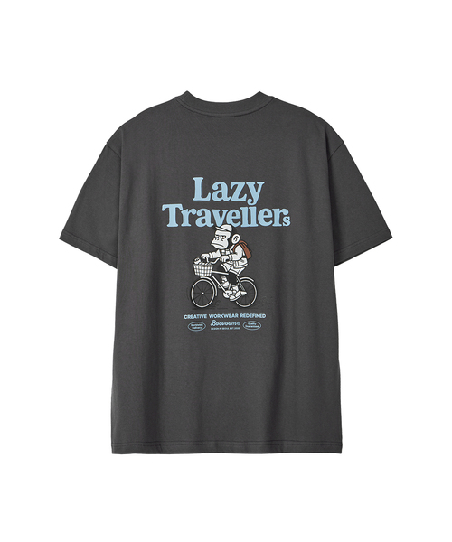 BOOVOOM（ブーブーム）の「[ビッグサイズ]レイジトラベラーズバイクリーダーTシャツ（Tシャツ/カットソー・メンズ・チャコールグレー/レッド/アイボリー・XL/XXL/XXXL）」の3枚目の写真