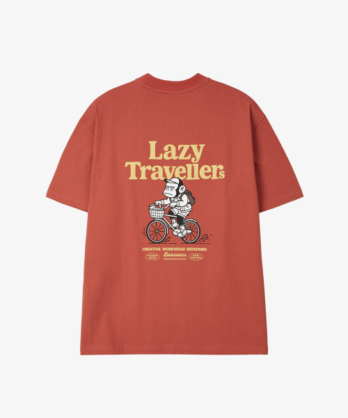 BOOVOOM（ブーブーム）の「[ビッグサイズ]レイジトラベラーズバイクリーダーTシャツ（Tシャツ/カットソー・メンズ・チャコールグレー/レッド/アイボリー・XL/XXL/XXXL）」の4枚目の写真