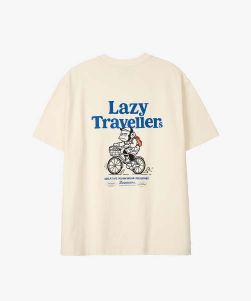 BOOVOOM（ブーブーム）の「[ビッグサイズ]レイジトラベラーズバイクリーダーTシャツ（Tシャツ/カットソー・メンズ・チャコールグレー/レッド/アイボリー・XL/XXL/XXXL）」の6枚目の写真
