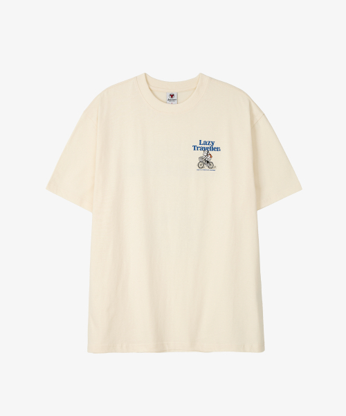 BOOVOOM（ブーブーム）の「[ビッグサイズ]レイジトラベラーズバイクリーダーTシャツ（Tシャツ/カットソー・メンズ・チャコールグレー/レッド/アイボリー・XL/XXL/XXXL）」の7枚目の写真