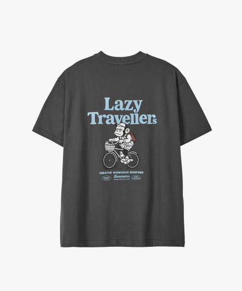 BOOVOOM（ブーブーム）の「[ビッグサイズ]レイジトラベラーズバイクリーダーTシャツ（Tシャツ/カットソー・メンズ・チャコールグレー/レッド/アイボリー・XL/XXL/XXXL）」の8枚目の写真