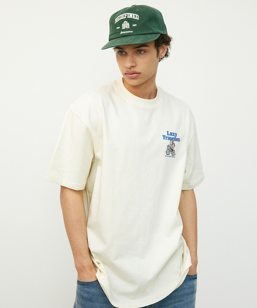 BOOVOOM（ブーブーム）の「[ビッグサイズ]レイジトラベラーズバイクリーダーTシャツ（Tシャツ/カットソー・メンズ・チャコールグレー/レッド/アイボリー・XL/XXL/XXXL）」の16枚目の写真
