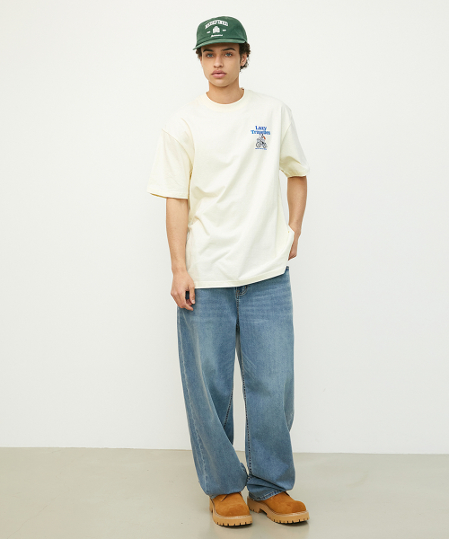 BOOVOOM（ブーブーム）の「[ビッグサイズ]レイジトラベラーズバイクリーダーTシャツ（Tシャツ/カットソー・メンズ・チャコールグレー/レッド/アイボリー・XL/XXL/XXXL）」の17枚目の写真
