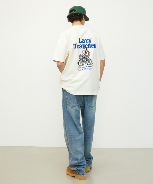 BOOVOOM（ブーブーム）の「[ビッグサイズ]レイジトラベラーズバイクリーダーTシャツ（Tシャツ/カットソー・メンズ・チャコールグレー/レッド/アイボリー・XL/XXL/XXXL）」の19枚目の写真