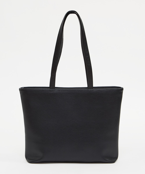 MEN'S MELROSE(メンズメルローズ)の「スプリットレザーミッドサイズトート(トートバッグ・メンズ・ブラック・9)」の2枚目の写真