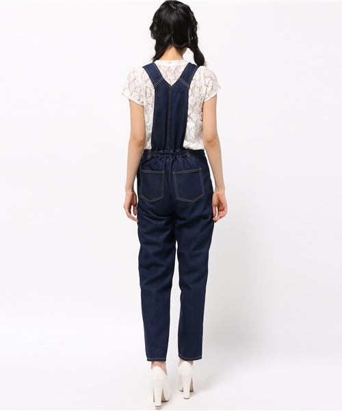 one after another NICE CLAUP（ワンアフターアナザーナイスクラップ）の「デニムサロペット（その他パンツ・レディース・ネイビー/ブルー・FREE）」の8枚目の写真