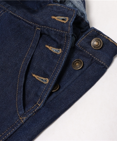 one after another NICE CLAUP（ワンアフターアナザーナイスクラップ）の「デニムサロペット（その他パンツ・レディース・ネイビー/ブルー・FREE）」の3枚目の写真