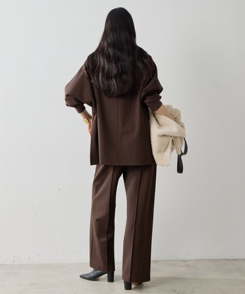 GALLARDAGALANTE(ガリャルダガランテ)の「【セットアップ対応】センタープレスポンチパンツ(その他パンツ・レディース・ブラウン・0/1)」の7枚目の写真