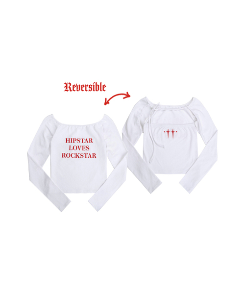REPIVV（レピヴ）の「Hipstar Reversible T-Shirt (White)（Tシャツ/カットソー・レディース・その他・FREE）」の2枚目の写真