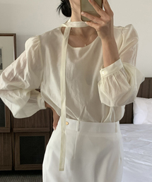 Tou round blouse (ivory)