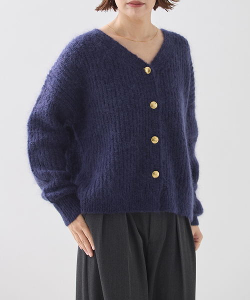 journal standard L'essage(ジャーナルスタンダードレサージュ)の「AMYRIS ニットカーディガン(カーディガン/ボレロ・レディース・ブラウン/ピンク/ネイビー・FREE)」の12枚目の写真