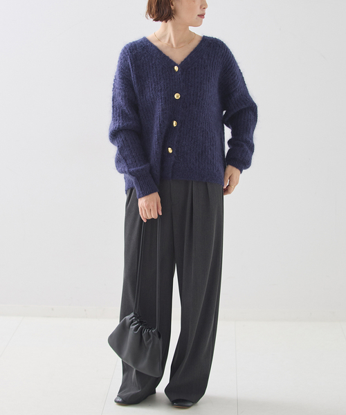 journal standard L'essage(ジャーナルスタンダードレサージュ)の「AMYRIS ニットカーディガン(カーディガン/ボレロ・レディース・ブラウン/ピンク/ネイビー・FREE)」の13枚目の写真