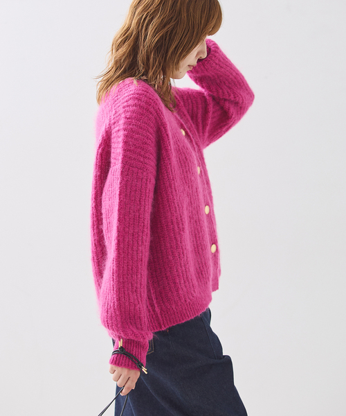 journal standard L'essage(ジャーナルスタンダードレサージュ)の「AMYRIS ニットカーディガン(カーディガン/ボレロ・レディース・ブラウン/ピンク/ネイビー・FREE)」の16枚目の写真