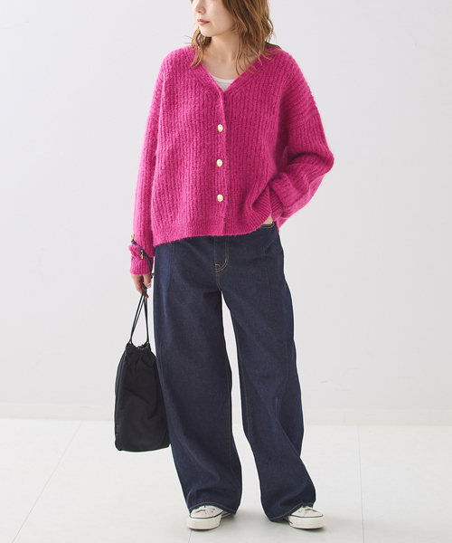 journal standard L'essage(ジャーナルスタンダードレサージュ)の「AMYRIS ニットカーディガン(カーディガン/ボレロ・レディース・ブラウン/ピンク/ネイビー・FREE)」の18枚目の写真