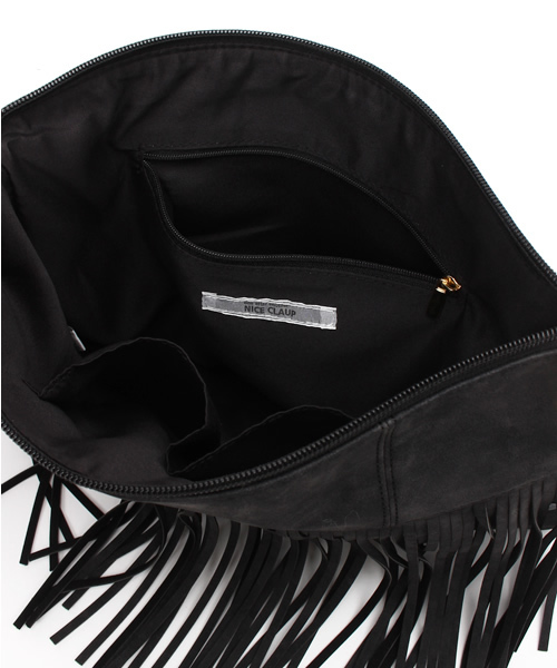 one after another NICE CLAUP(ワンアフターアナザーナイスクラップ)の「【ナイスクラップ】フリンジ2WAYショルダーバッグ(ショルダーバッグ・レディース・キャメル/マルチ/ブラック・FREE)」の11枚目の写真