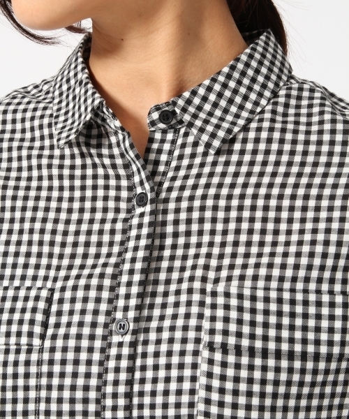 GLOBAL WORK（グローバルワーク）の「コットンテンセルロングシャツ7分袖/709537（シャツ/ブラウス・レディース・カーキ/その他/オレンジ系その他/ホワイト/その他2/オフホワイト・SMALL/LARGE/MEDIUM）」の11枚目の写真