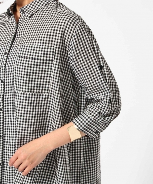 GLOBAL WORK（グローバルワーク）の「コットンテンセルロングシャツ7分袖/709537（シャツ/ブラウス・レディース・カーキ/その他/オレンジ系その他/ホワイト/その他2/オフホワイト・SMALL/LARGE/MEDIUM）」の12枚目の写真