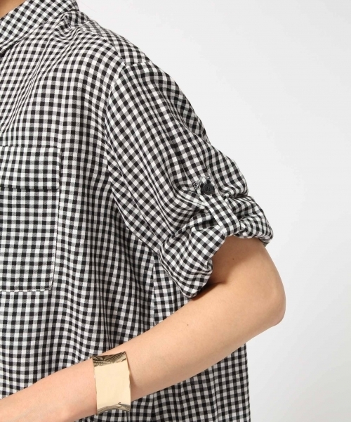 GLOBAL WORK（グローバルワーク）の「コットンテンセルロングシャツ7分袖/709537（シャツ/ブラウス・レディース・カーキ/その他/オレンジ系その他/ホワイト/その他2/オフホワイト・SMALL/LARGE/MEDIUM）」の13枚目の写真