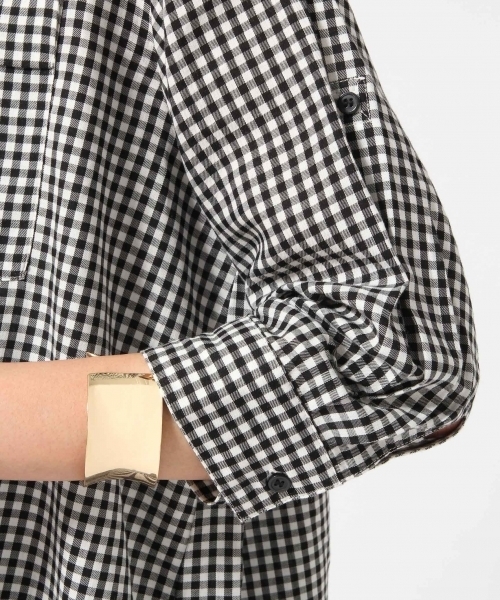 GLOBAL WORK（グローバルワーク）の「コットンテンセルロングシャツ7分袖/709537（シャツ/ブラウス・レディース・カーキ/その他/オレンジ系その他/ホワイト/その他2/オフホワイト・SMALL/LARGE/MEDIUM）」の14枚目の写真