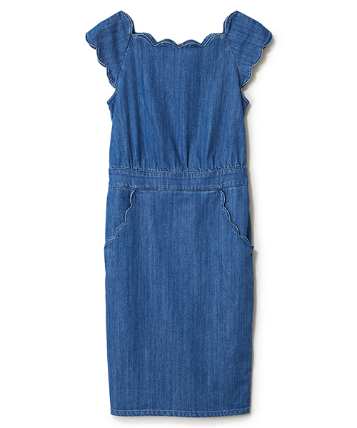 Supreme La La シュープリームララ の スカラップデニムワンピース ワンピース Wear