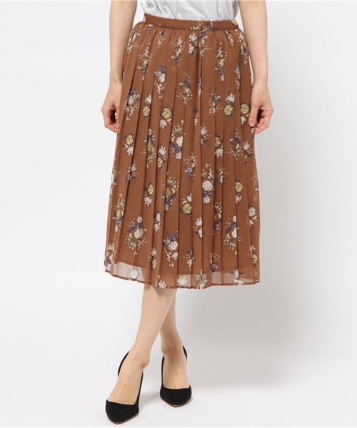 NATURAL BEAUTY BASIC（ナチュラルビューティーベーシック）の「アンティークフラワースカート（スカート・レディース・ホワイト系その他/ブラウン系その他・MEDIUM/SMALL）」の12枚目の写真
