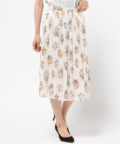 NATURAL BEAUTY BASIC（ナチュラルビューティーベーシック）の「アンティークフラワースカート（スカート・レディース・ホワイト系その他/ブラウン系その他・MEDIUM/SMALL）」の13枚目の写真