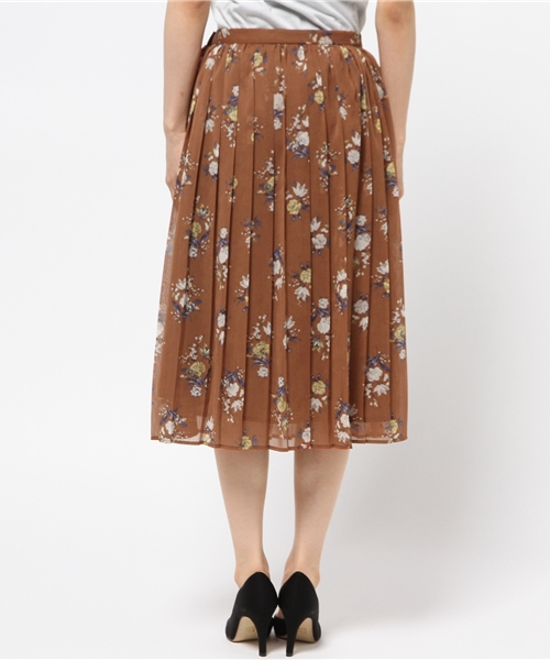 NATURAL BEAUTY BASIC（ナチュラルビューティーベーシック）の「アンティークフラワースカート（スカート・レディース・ホワイト系その他/ブラウン系その他・MEDIUM/SMALL）」の5枚目の写真