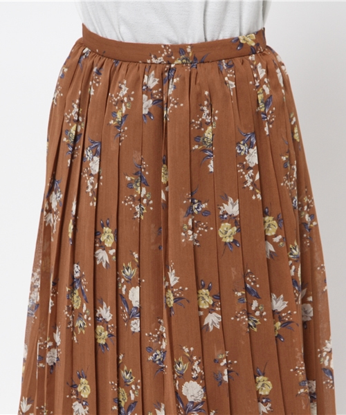 NATURAL BEAUTY BASIC（ナチュラルビューティーベーシック）の「アンティークフラワースカート（スカート・レディース・ホワイト系その他/ブラウン系その他・MEDIUM/SMALL）」の6枚目の写真