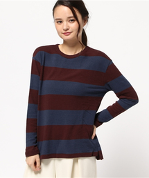 POU DOU DOU | 度甘スラブボーダープルオーバー(ニット/セーター)