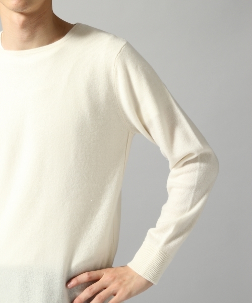 HARE（ハレ）の「【洗えるニット】カシミヤセミロングニット(HARE)（ニット/セーター・メンズ・オフホワイト/レッド/ブラック・SMALL/MEDIUM）」の11枚目の写真