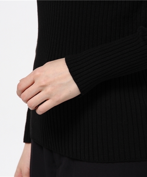 N.（N. Natural Beauty Basic）（エヌエヌナチュラルビューティーベーシック）の「リブニット 【「地味にスゴイ！校閲ガール・河野悦子」6話 11/9放送　本田翼さん着用】（ニット/セーター・レディース・ブラック/ブラウン/ブルー系その他/グレー・MEDIUM）」の9枚目の写真