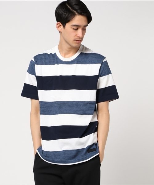 BLACK LABEL CRESTBRIDGE（ブラックレーベル・クレストブリッジ）の「スペックワイドボーダーＴ（Tシャツ/カットソー・メンズ・ネイビー/ブルー/グリーン・L/M/LL）」の3枚目の写真