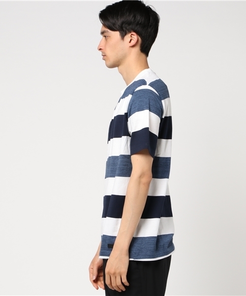 BLACK LABEL CRESTBRIDGE（ブラックレーベル・クレストブリッジ）の「スペックワイドボーダーＴ（Tシャツ/カットソー・メンズ・ネイビー/ブルー/グリーン・L/M/LL）」の4枚目の写真