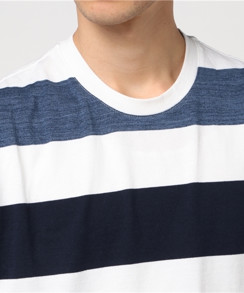 BLACK LABEL CRESTBRIDGE（ブラックレーベル・クレストブリッジ）の「スペックワイドボーダーＴ（Tシャツ/カットソー・メンズ・ネイビー/ブルー/グリーン・L/M/LL）」の6枚目の写真