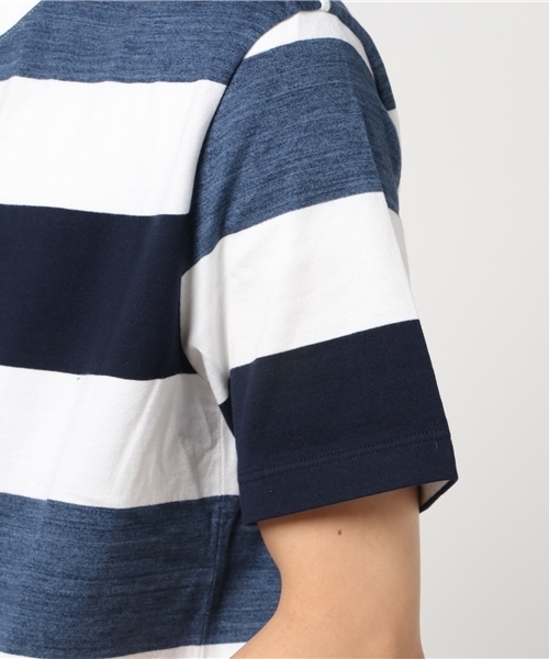 BLACK LABEL CRESTBRIDGE（ブラックレーベル・クレストブリッジ）の「スペックワイドボーダーＴ（Tシャツ/カットソー・メンズ・ネイビー/ブルー/グリーン・L/M/LL）」の7枚目の写真
