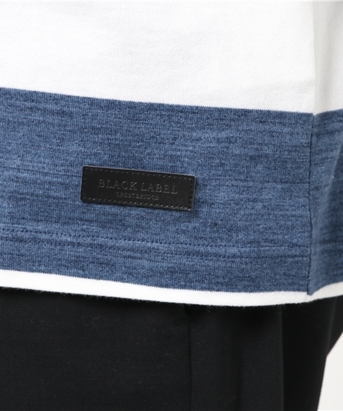 BLACK LABEL CRESTBRIDGE（ブラックレーベル・クレストブリッジ）の「スペックワイドボーダーＴ（Tシャツ/カットソー・メンズ・ネイビー/ブルー/グリーン・L/M/LL）」の8枚目の写真