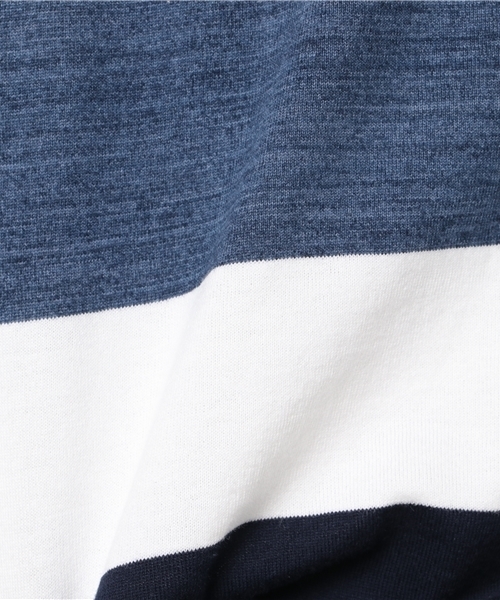 BLACK LABEL CRESTBRIDGE（ブラックレーベル・クレストブリッジ）の「スペックワイドボーダーＴ（Tシャツ/カットソー・メンズ・ネイビー/ブルー/グリーン・L/M/LL）」の9枚目の写真