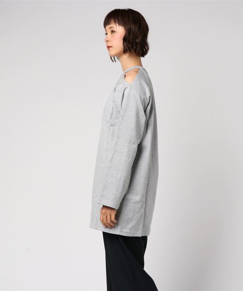 SLY（スライ）の「OPEN SHOULDER CUT OP（ワンピース・レディース・ライトピンク/ブラック/オフホワイト/トップグレー・1/2）」の5枚目の写真