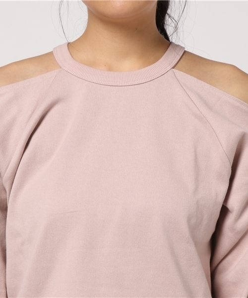 SLY（スライ）の「OPEN SHOULDER CUT OP（ワンピース・レディース・ライトピンク/ブラック/オフホワイト/トップグレー・1/2）」の9枚目の写真